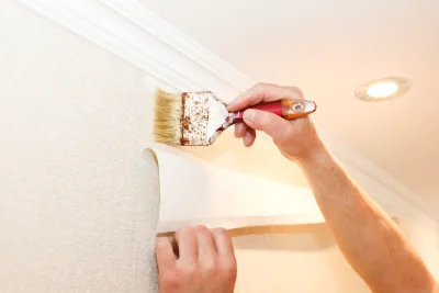 Pose de papier peint à la Selle-Guerchaise — revêtements muraux et toiles de verre